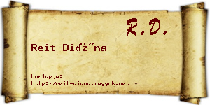 Reit Diána névjegykártya